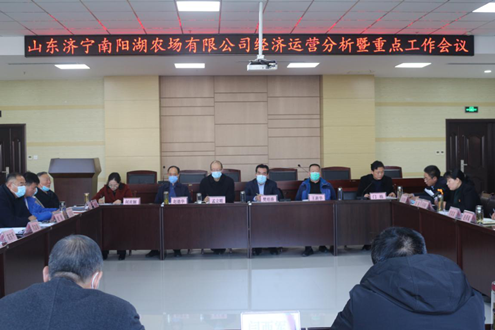 濟甯南陽湖農場有限公司召開2020年(nián)經濟運營分析暨重點工作會議